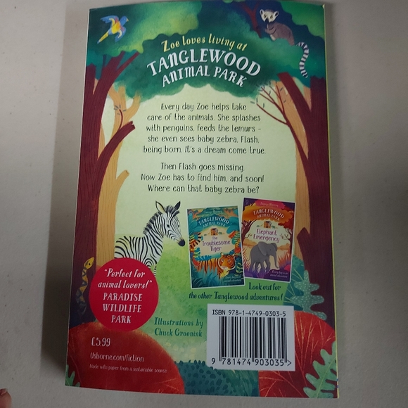 3/10🎄Baby Zebra Rescue chapter book - Picture 5 of 5